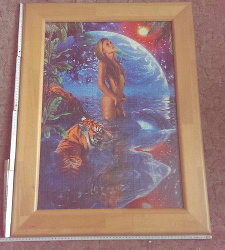 Puzzle 62x82cm wandbild frau - 62x82cm,
