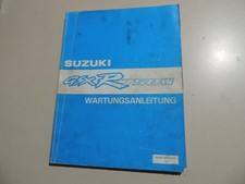Werkstatthandbuch Wartung Reparatur Suzuki GSX R 750 W  Modelljahr 1992