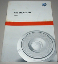 Betriebsanleitung VW Volkswagen RCD 210 / 215 Radio Buch Stand März 2012