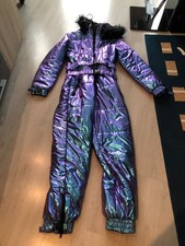 Skioverall Damen Blau Lila Gr