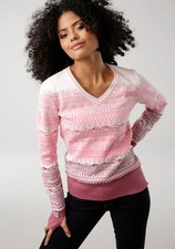 Pullover Rose Norwegermuster