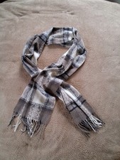 warmer und weicher Schal, braun-beige kariert, Nr. 79