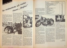 Oldtimer Markt 01/1986 Horex Regina Restaurierung - ein interessanter Bericht au