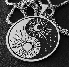 Yin Yang Anhänger Sonne Mond