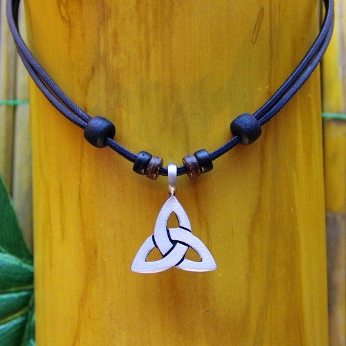 Leather surfer chain necklace - surfer,