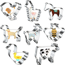 8 Stück Keksausstecher Tiere