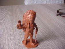 Schwarzer Mustang, Karl May-Figur, braun, Heinerle, Domplast oder Linde - 8 cm