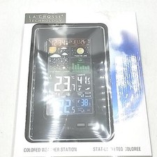 La Crosse Technology WS6835 Wetterstation Mondphasen Schwarz Funk