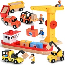 Holz Baustelle Spielzeug Set -