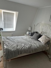 IKEA Bett 140x200 Cm, Weißes Metall