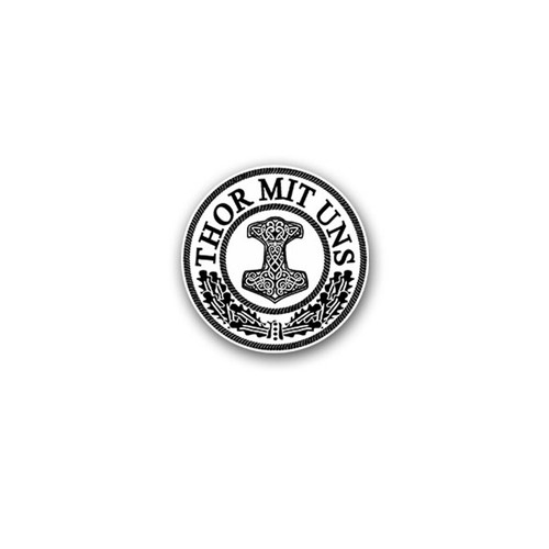 Aufkleber sticker thor mit uns - mit,