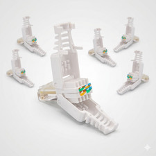 4x RJ45 Stecker CAT6 CAT5 CAT7