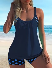 Tankini-Set in Meeresblau mit