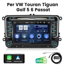 DAB+ für VW Golf 5 6 PLUS Touran Passat B6/B7 Tiguan Autoradio CD DVD Bluetooth