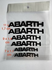 6x Abarth Bremssattel Sticker Aufkleber hitzebeständig - schwarz
