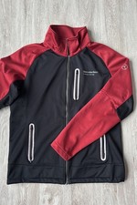 Herren Softshell Jacke Atmungsaktiv von Mercedes Benz in Rot-Schwarz Größe L