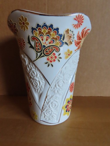 Vase keramik oval rund - keramik, weiß