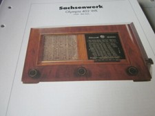 Radio Archiv N 02 Schaltplan Sachsenwerk Olympia 402 WK 1939