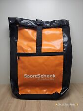 Sport-Scheck - Rucksack / Tragetasche / Orange schwarz / 60×40cm / Vintage 