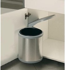 Elletipi Automatischer Mülleimer für Spültischtür 10 L Edelstahl Kücheneimer *
