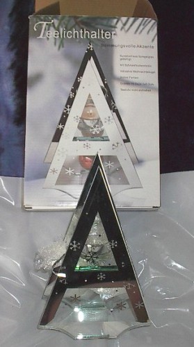 Teelichthalter spiegelglas - teelichthalter,
