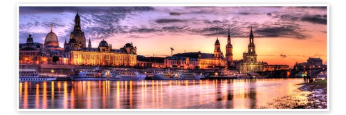 Poster dresden panorama - poster, dresden-panorama