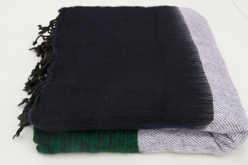 Yak wolle streifen decke - wolle,