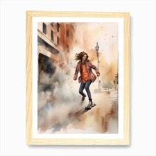 Mädchen Skateboarding in