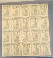 Bogen Bruxelles  Brüssel Belgien Vignetten Jugendstil 20 Stück