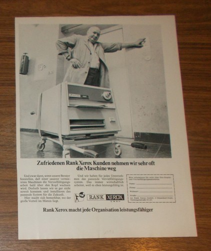 Seltene werbung rank xerox 660 - seltene,