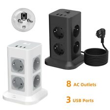 8 Fach Steckdosenturm USB C
