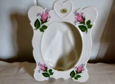 Vintage  Porzellan  Bilderrahmen Ilona  Bavaria Rosen Muster  80er  7x10cm rar