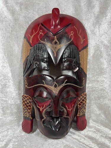 Afrikanische holzmaske cm - afrikanische,