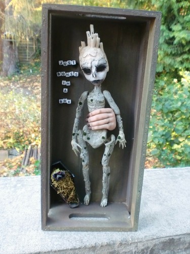 Ooak künstlerpuppe skeleton - künstlerpuppe,