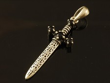 925 Schwert Anhänger 42 x 13