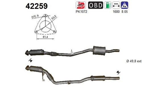 Katalysator für audi c6 - fÜr,