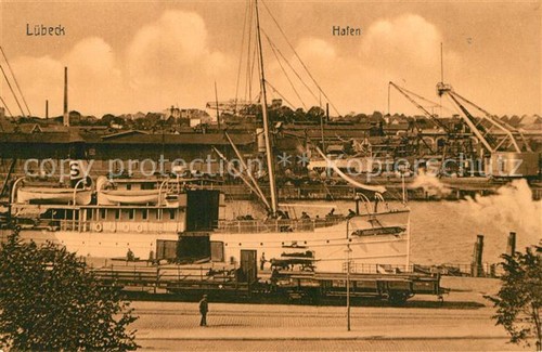 Luebeck city hafen dampfer - city,