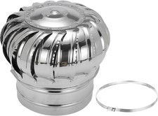 7,9 Zoll Auspuffkappe Dachabgasentlüfter Edelstahl Dachentlüfter Windkraftanlage Kappe