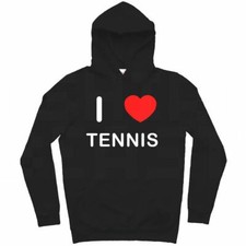 Tennis I Love Hoodie Pullover