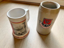 2x Bierkrug Dinkelacker : 1 x