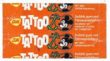 Original Kaugummi-Verpackung bubble gum ok - 70er Jahre Micky Maus Tattoo Selten