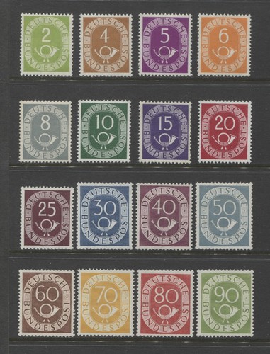 1951 bundespost kompletter - bundespost,