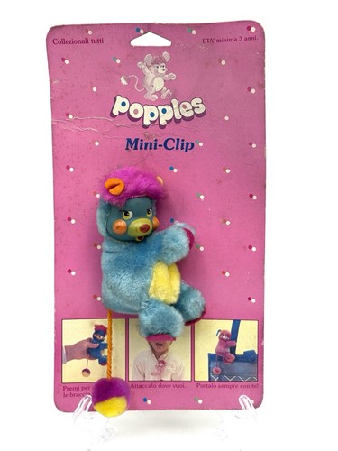 1986 popples mini clip popple - 1986#,