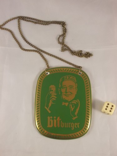Altes zapfhahnschild bitburger - zapfhahnschild,