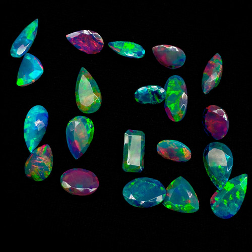 Facettiert opal natürlich - facettiert, opal,