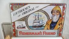 Fisherman's Friend Blechschild Schild selten 39x 60cm Werbung Schiff Segelschiff