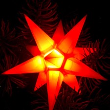 LED Mini-Stern orange 9cm