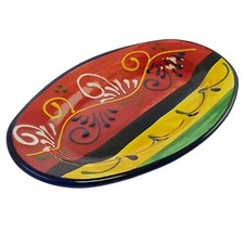 Ovale Tapasschale Servierschale 20 cm x 12 cm Spanische Handarbeit Keramik Pottery