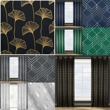 Vorhänge Gold Silber Muster