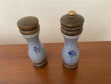 Salz- und Pfeffermühlen Westerwälder Keramik Salzglasur Grau/Blau